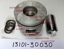 Поршень ДВС TOYOTA 2KD-FTV "STD" 13101-30030, 13101-0L020, 13101-0L020-01, 13101-0L022, 13101-30031. (fire box=39,5mm), ALFIN/GAL (комп-кт 4шт)